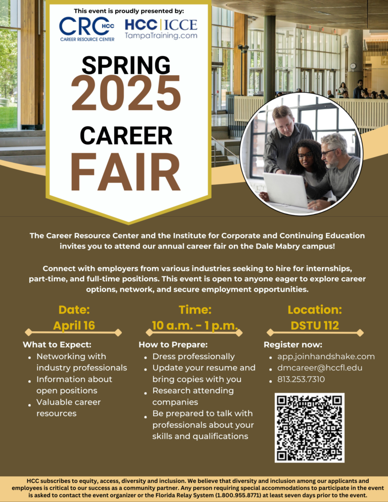 Career Resource Tampa Training at HCC Institute for Corporate and